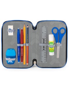 Julian Ross Nero Blu - Astuccio 3 Scomparti, 45 pezzi, 2 Penne Gel Cancellabili, Pastelli 4.0. Pennarelli Giotto 2