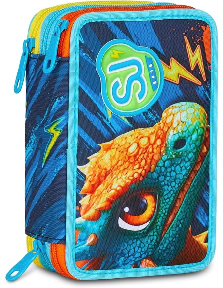 Seven SJ Gang Dragon Glide - Astuccio riempito 3 zip per la scuola o il tempo libero