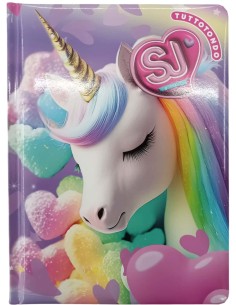 Seven SJ Gang Flyunicorn Girl - Diario Scuola 2025/2026, Datato 10 Mesi, ft. 14,5x20,6cm