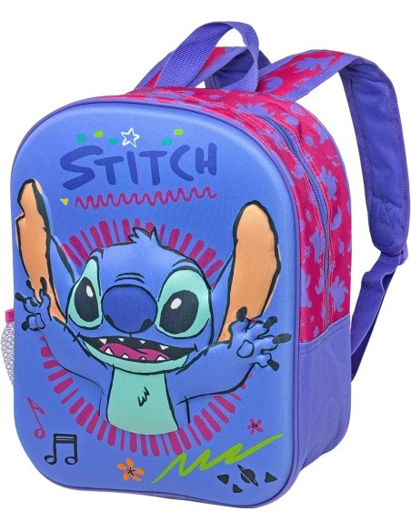 Disney Stitch - Zaino 3D 31cm per l'asilo o il tempo libero
