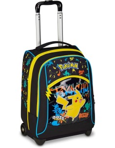 Seven Pokémon - Zaino trolley 2 in 1 per scuola elementare