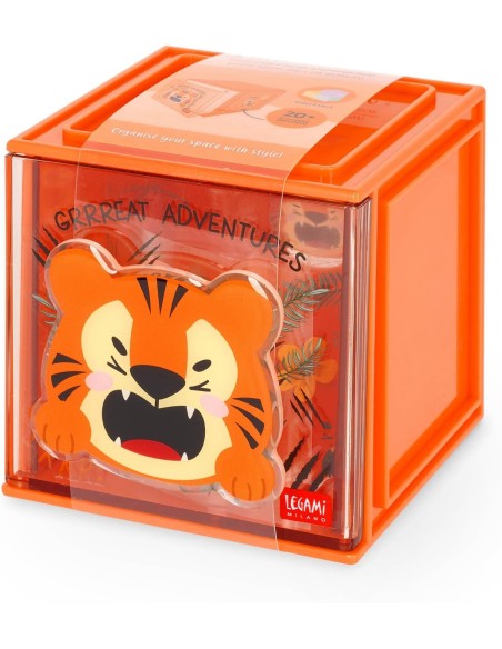 Legami - Box Componibile da Scrivania - Cutie Cube - Tiger