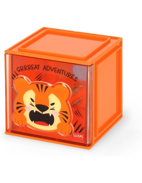 Legami - Box Componibile da Scrivania - Cutie Cube - Tiger