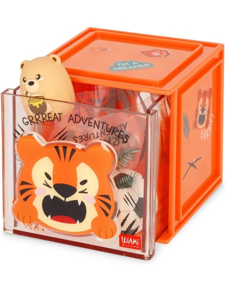 Legami - Box Componibile da Scrivania - Cutie Cube - Tiger