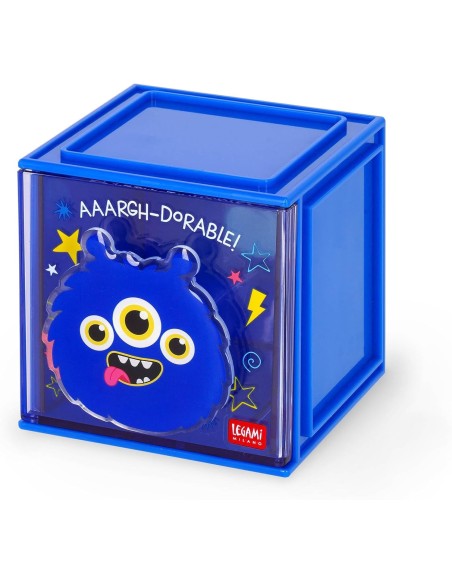 Legami - Box Componibile da Scrivania - Cutie Cube - Monster