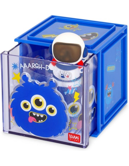 Legami - Box Componibile da Scrivania - Cutie Cube - Monster