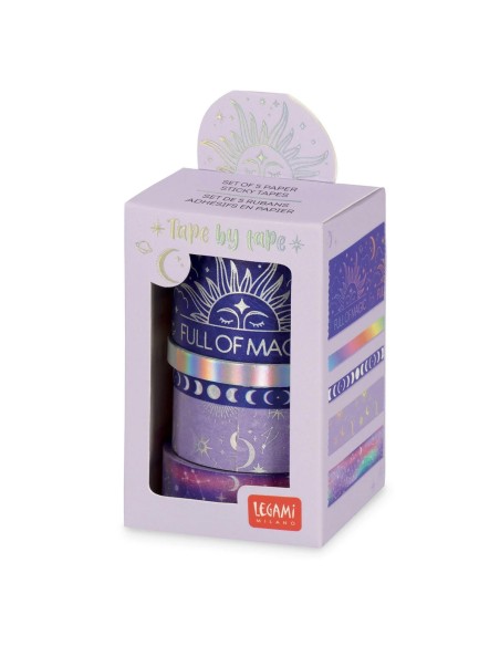 Legami - Set di 5 Nastri Adesivi di Carta - Tape by Tape - Magic