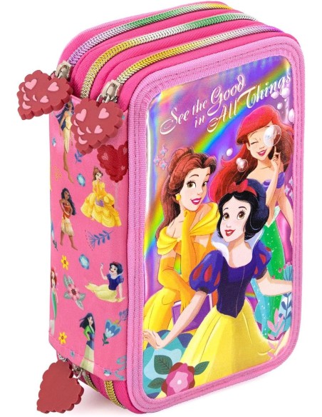 Principesse Disney - Astuccio 3 Scomparti, 45 pezzi, 2 Penne Gel Cancellabili, Pastelli 4.0. Pennarelli Giotto Principesse Disney - Astuccio 3 Scomparti, 45 pezzi, 2 Penne Gel Cancellabili, Pastelli 4.0. Pennarelli Giotto
