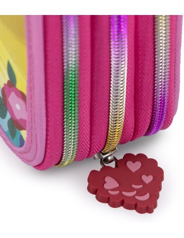 Principesse Disney - Astuccio 3 Scomparti, 45 pezzi, 2 Penne Gel Cancellabili, Pastelli 4.0. Pennarelli Giotto