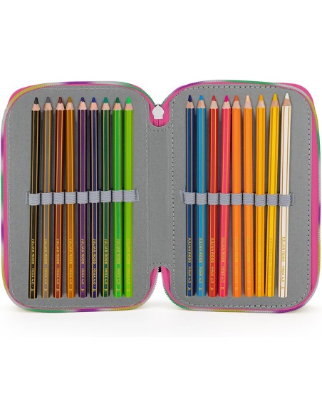 Principesse Disney - Astuccio 3 Scomparti, 45 pezzi, 2 Penne Gel Cancellabili, Pastelli 4.0. Pennarelli Giotto Principesse Disney - Astuccio 3 Scomparti, 45 pezzi, 2 Penne Gel Cancellabili, Pastelli 4.0. Pennarelli Giotto